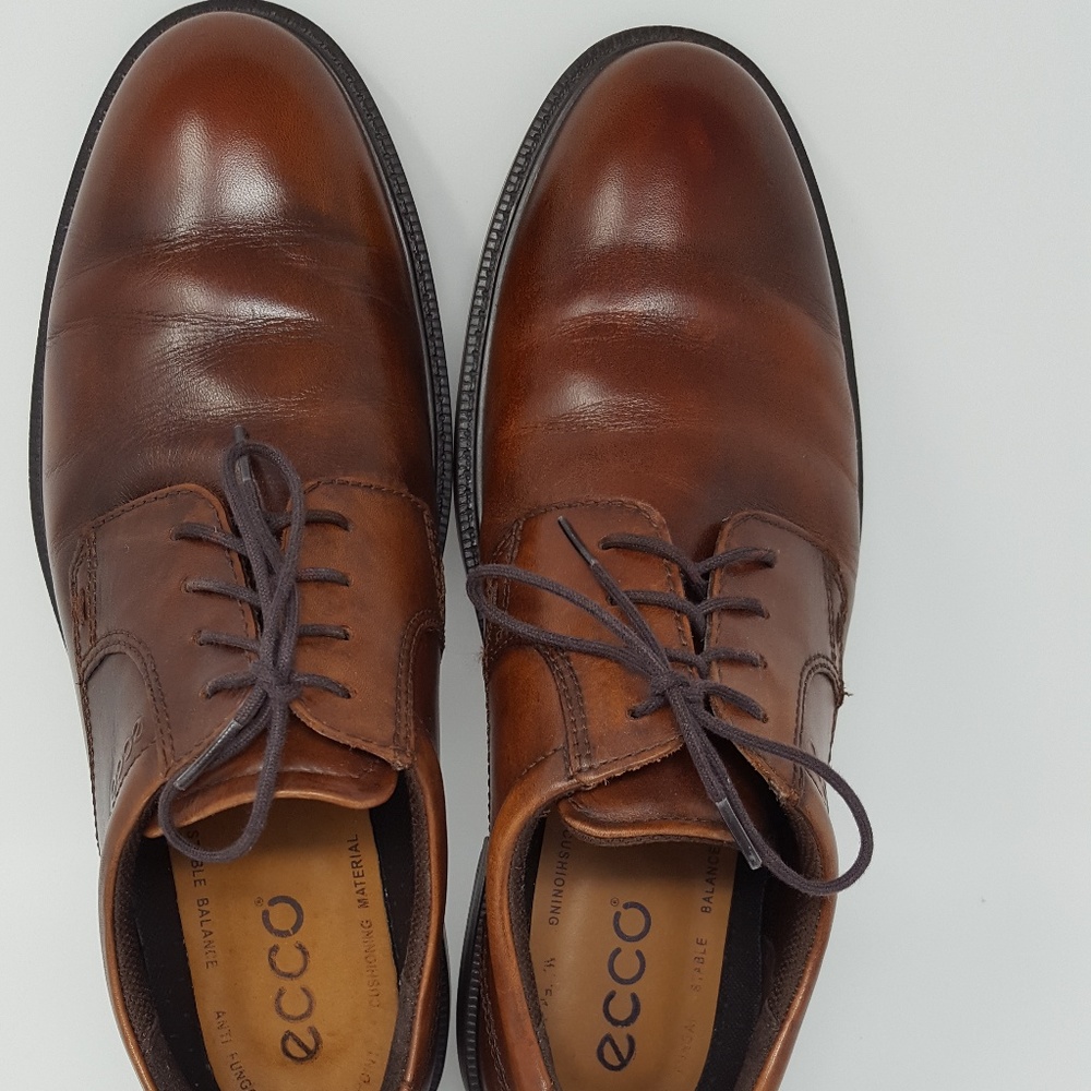 Ecco Light Brown Dress Shoes Size 46